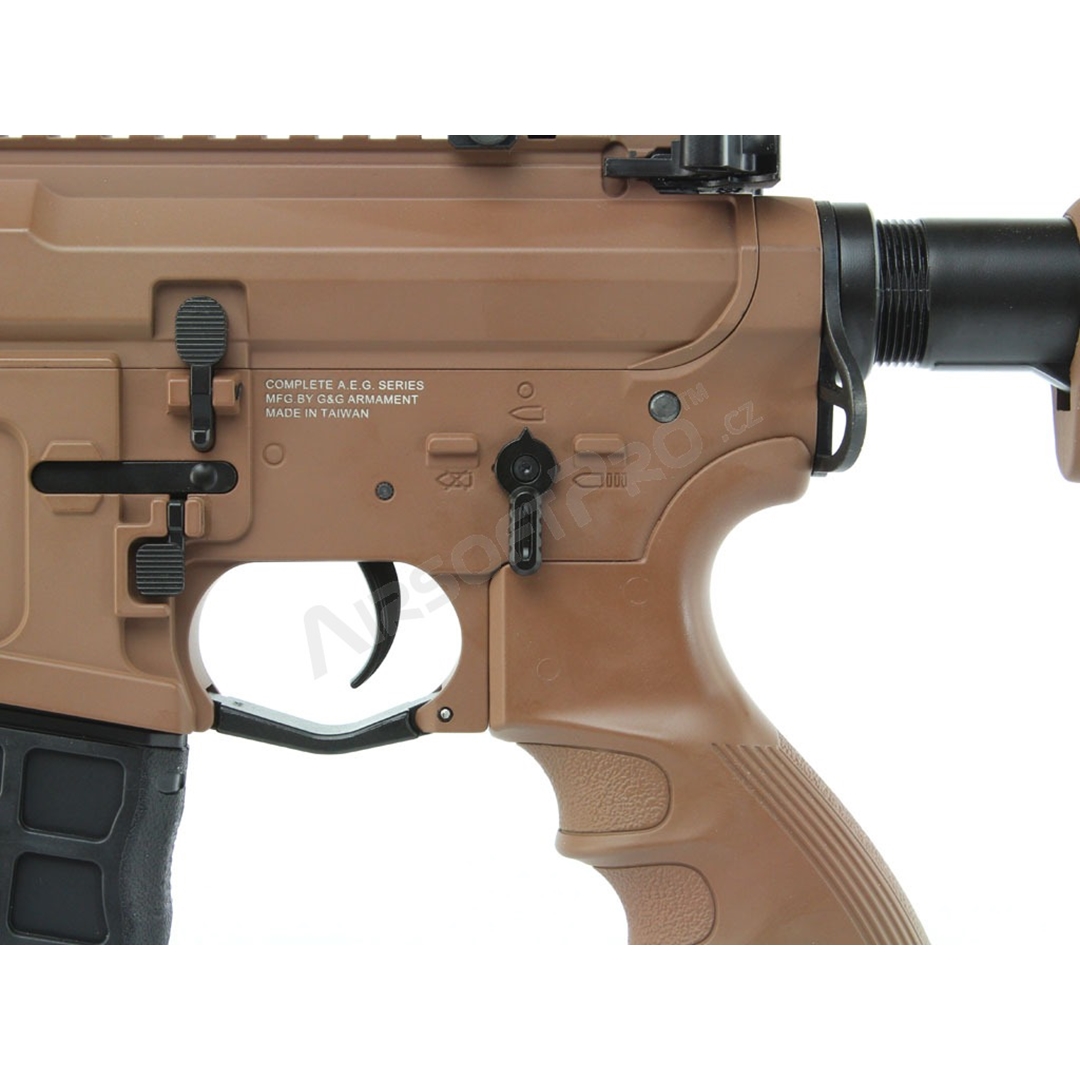 RIFLE DE AIRSOFT AEG G&G GC16 PREDATOR COYOTE BROWN METAL Hawk Airsoft