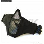MÁSCARA DE AIRSOFT ACOLCHOADA PRETA2