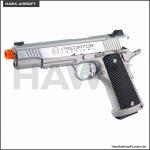 GBB KING ARMS PREDATOR TACTICAL 1911 SILVER