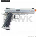 GBB KING ARMS PREDATOR TACTICAL 1911 SILVER3